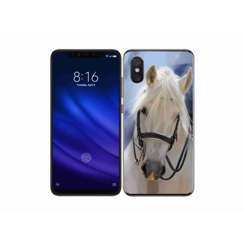 Gél borítás mmCase a Xiaomi Mi 8 Pro-hoz - fehér ló