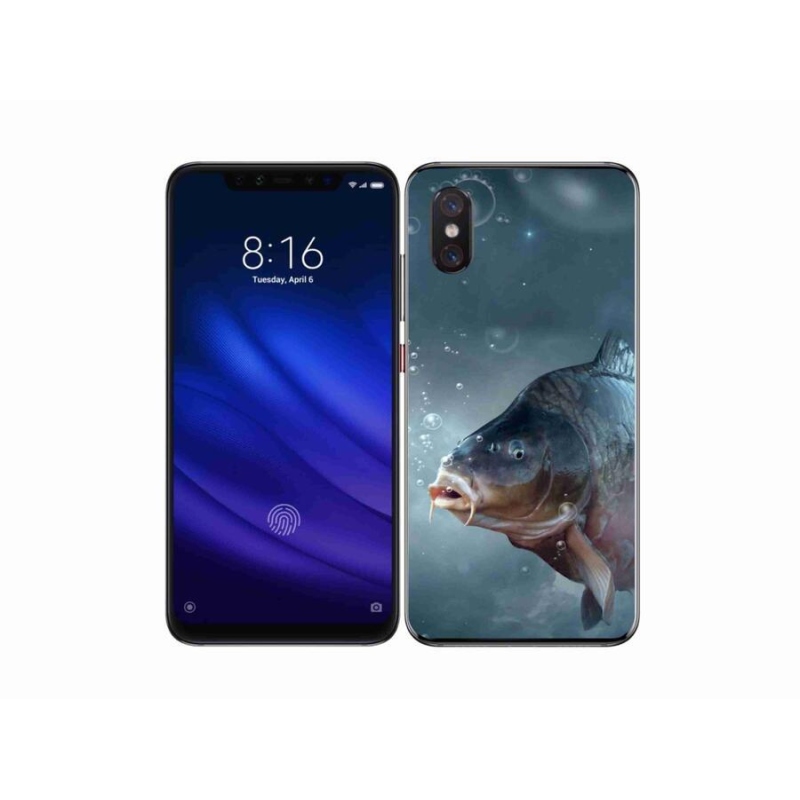Gél borítás mmCase a Xiaomi Mi 8 Pro számára - ponty és buborékok