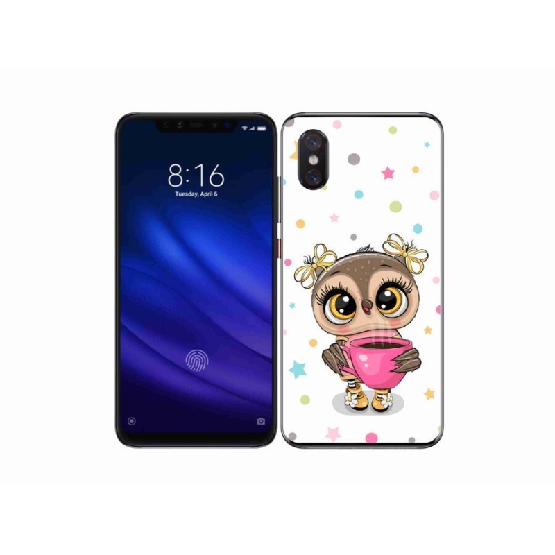 Gél borítás mmCase a Xiaomi Mi 8 Pro számára - rajzfilm bagoly