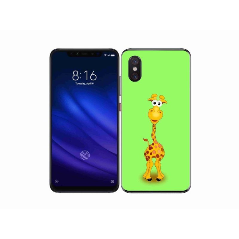 Gél borítás mmCase a Xiaomi Mi 8 Pro számára - rajzfilm zsiráf