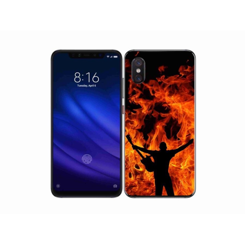 Gél borítás mmCase a Xiaomi Mi 8 Pro számára - zenész és tűz