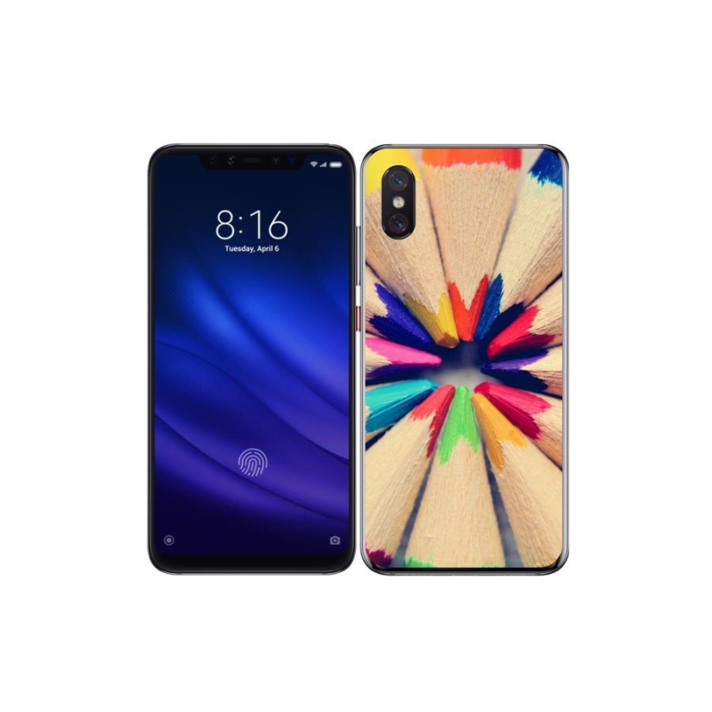 Gél borítás mmCase a Xiaomi Mi 8 Pro számára - zsírkréták