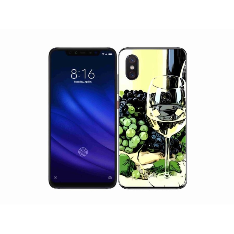 Gél borítás mmCase a Xiaomi Mi 8 Pro számára - pohár bor