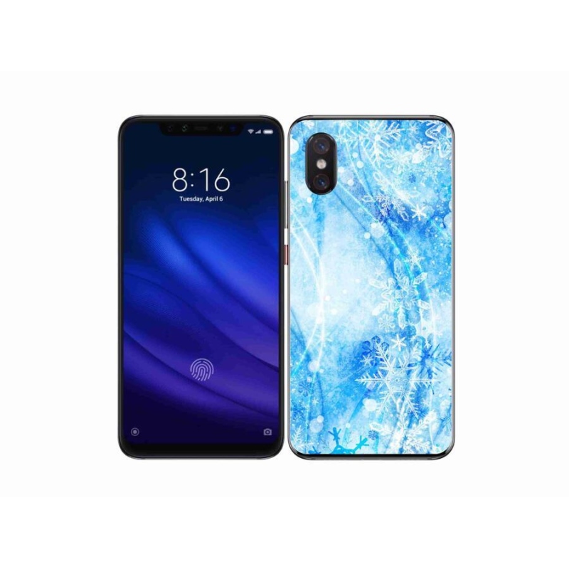 Gél borítás mmCase a Xiaomi Mi 8 Pro készülékhez - hópelyhek