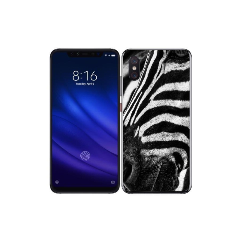 Gél borítás mmCase a Xiaomi Mi 8 Pro készülékhez - zebra