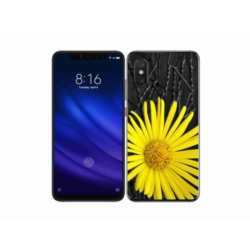 Gél borítás mmCase a Xiaomi Mi 8 Pro készülékhez - sárga virág