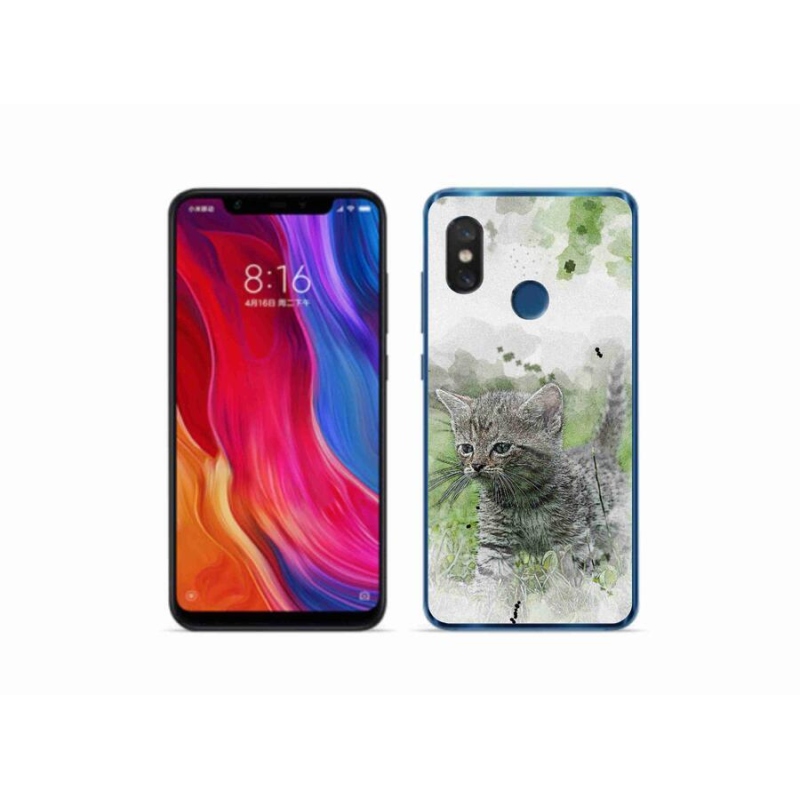 Gél borítás mmCase a Xiaomi Mi 8-hoz - aranyos cica 1