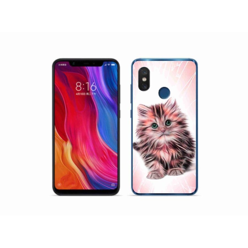 Gél borítás mmCase a Xiaomi Mi 8-hoz - aranyos cica