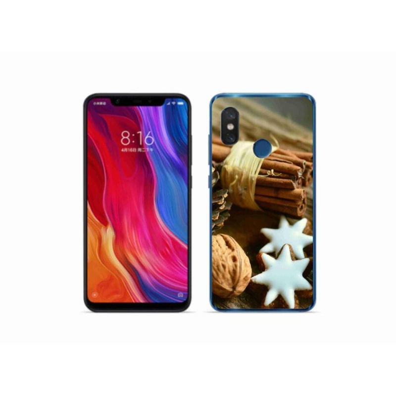 Gél borítás mmCase a Xiaomi Mi 8-hoz - fahéj és mézeskalács