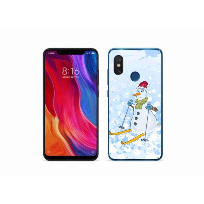 Gél borítás mmCase a Xiaomi Mi 8-hoz - hóember