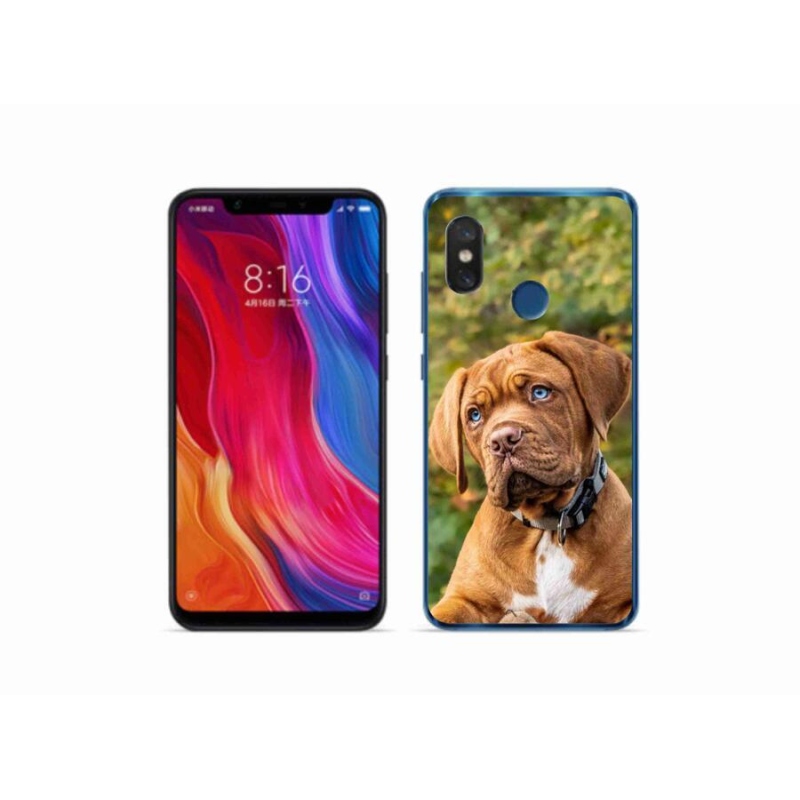 Gél borítás mmCase a Xiaomi Mi 8-hoz - kölyökkutyakék