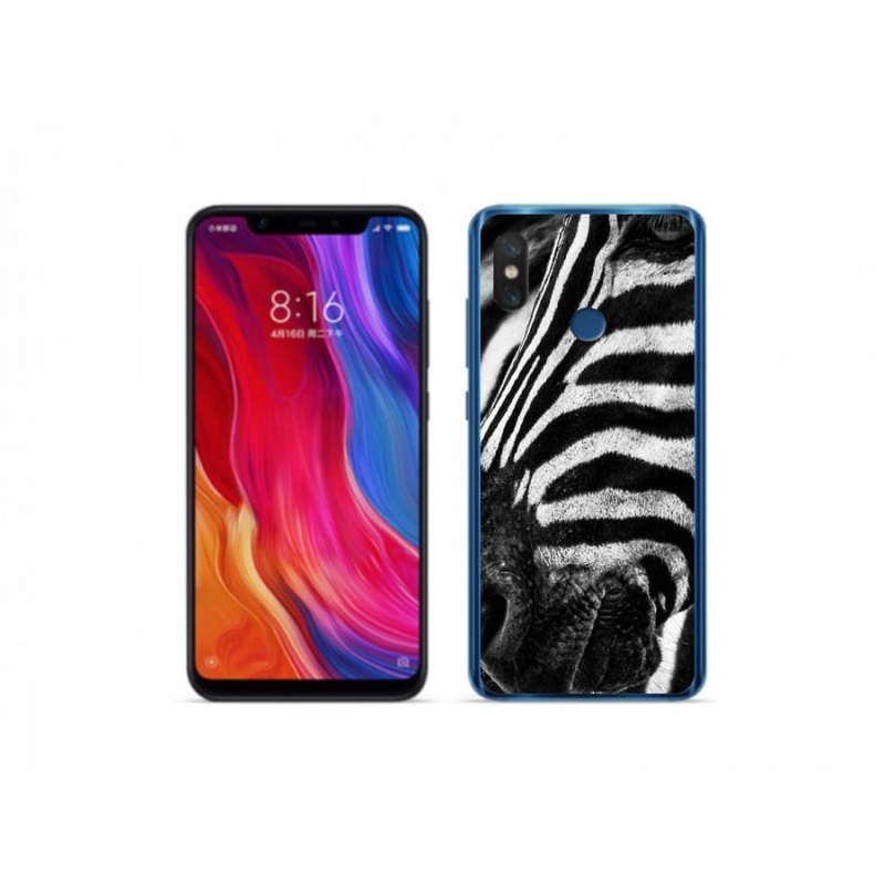 Gél borítás mmCase a Xiaomi Mi 8-hoz - zebra