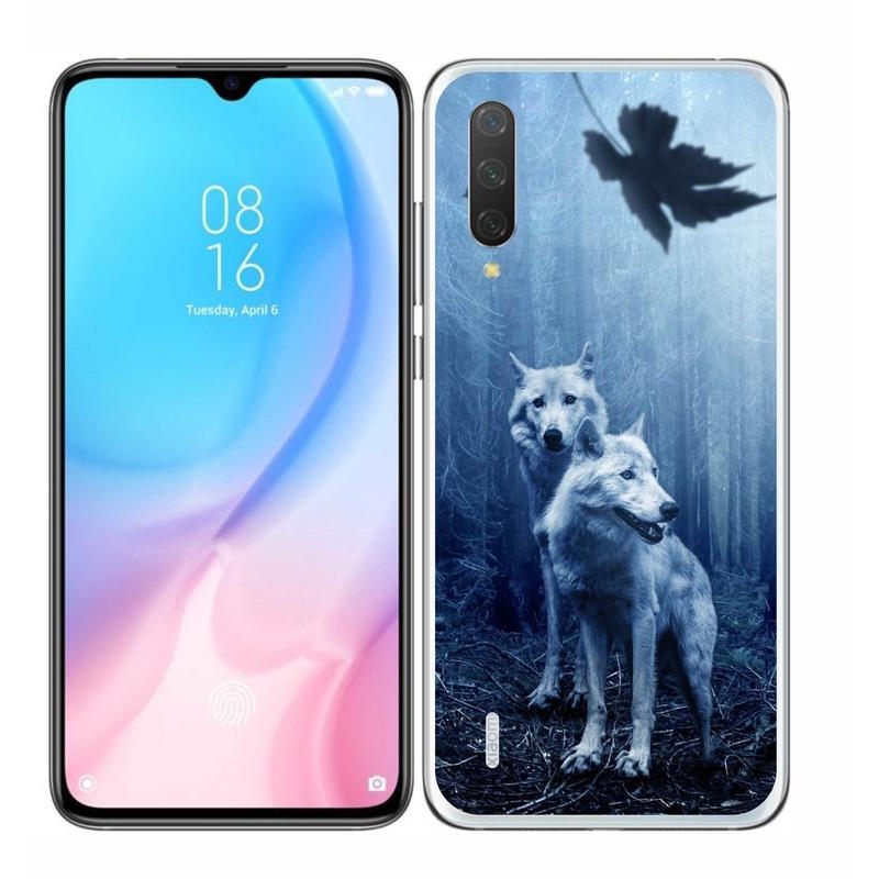 Gél borítás mmCase a Xiaomi Mi 9 Lite számára - farkasok az erdőben