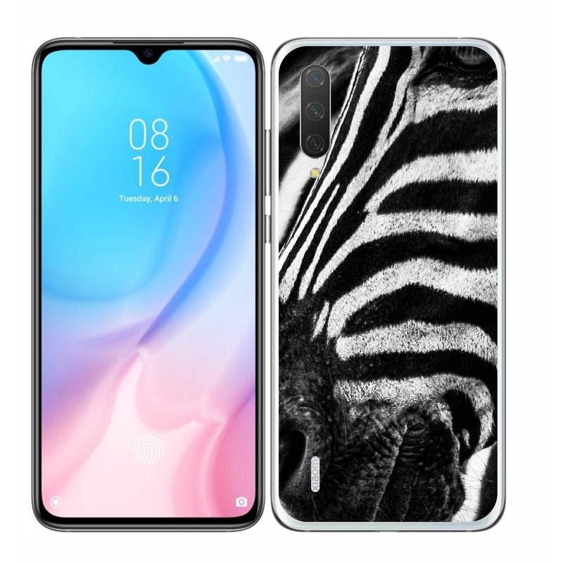 Gél borítás mmCase a Xiaomi Mi 9 Lite készülékhez - zebra