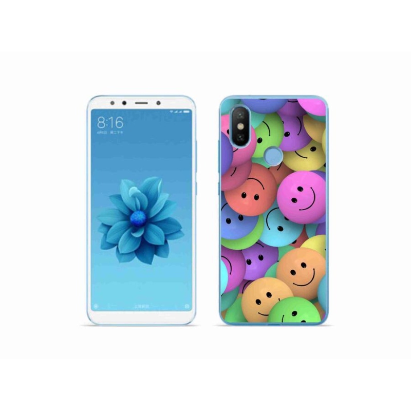 Gél borítás mmCase a Xiaomi Mi A2-hez - színes smiley-k