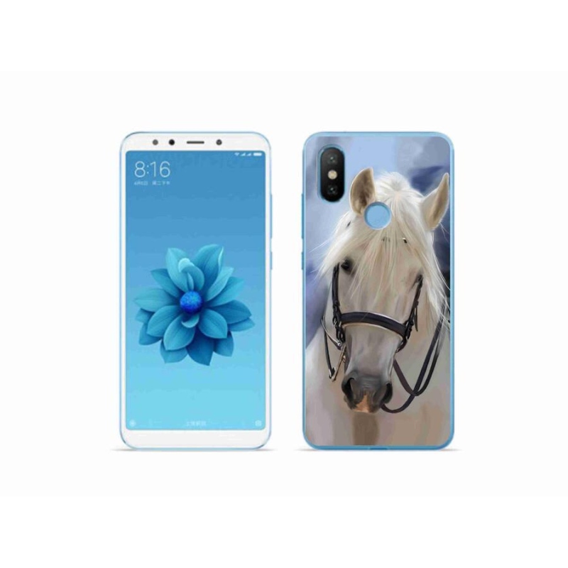 Gél borítás mmCase a Xiaomi Mi A2-hez - fehér ló