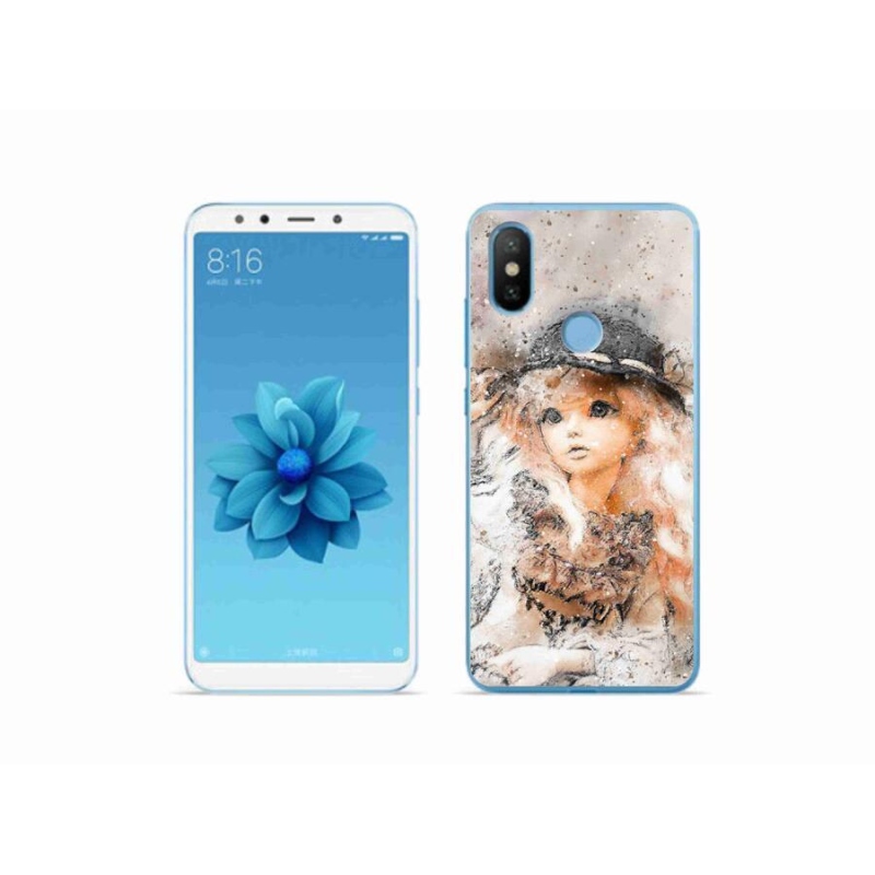 Gél borítás mmCase a Xiaomi Mi A2-hez - lány kalapban