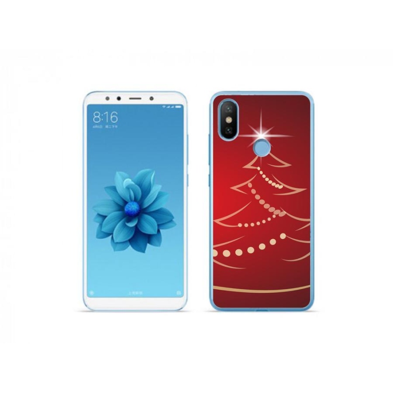 Gél borító mmCase a Xiaomi Mi A2-hez - karácsonyfa karikatúra
