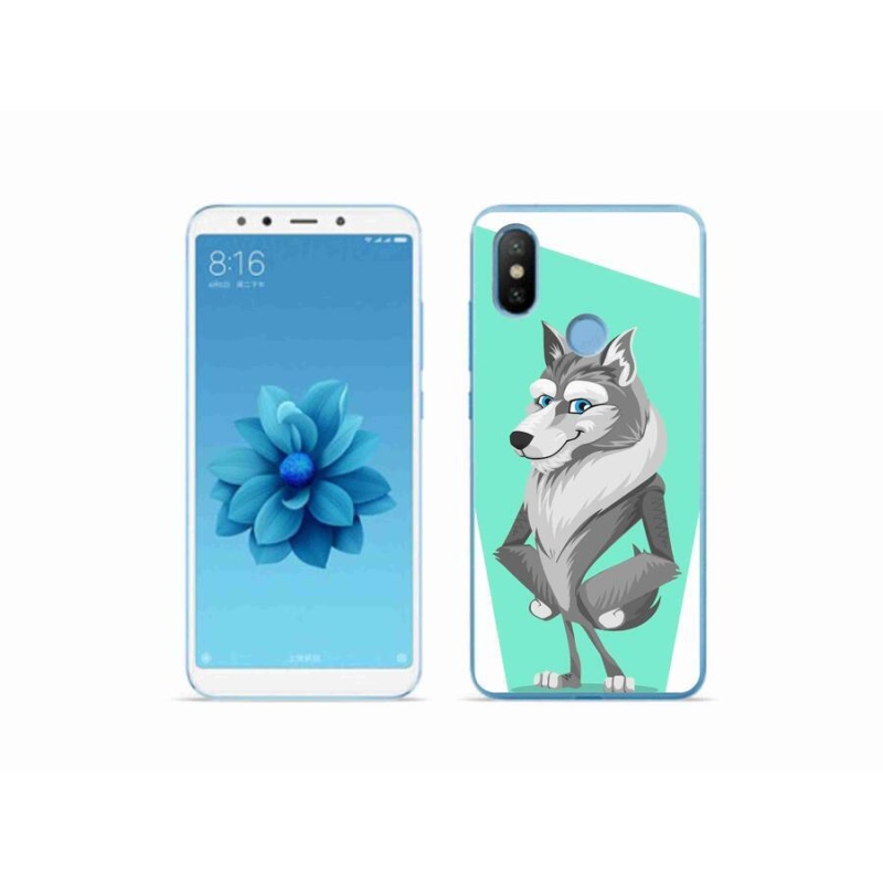 Gél borítás mmCase a Xiaomi Mi A2-hez - rajzfilm farkas