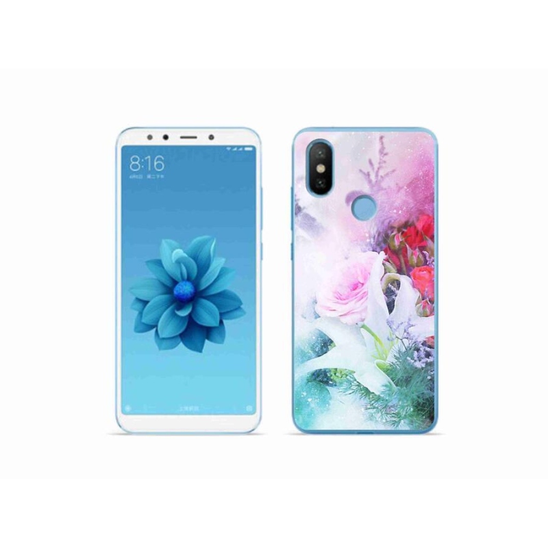 Gél borítás mmCase a Xiaomi Mi A2 - virágok 4