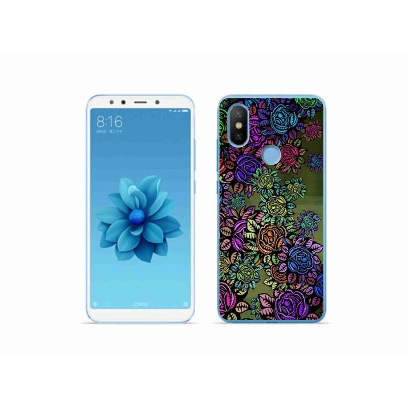 Gél borítás mmCase a Xiaomi Mi A2 - virágok 6