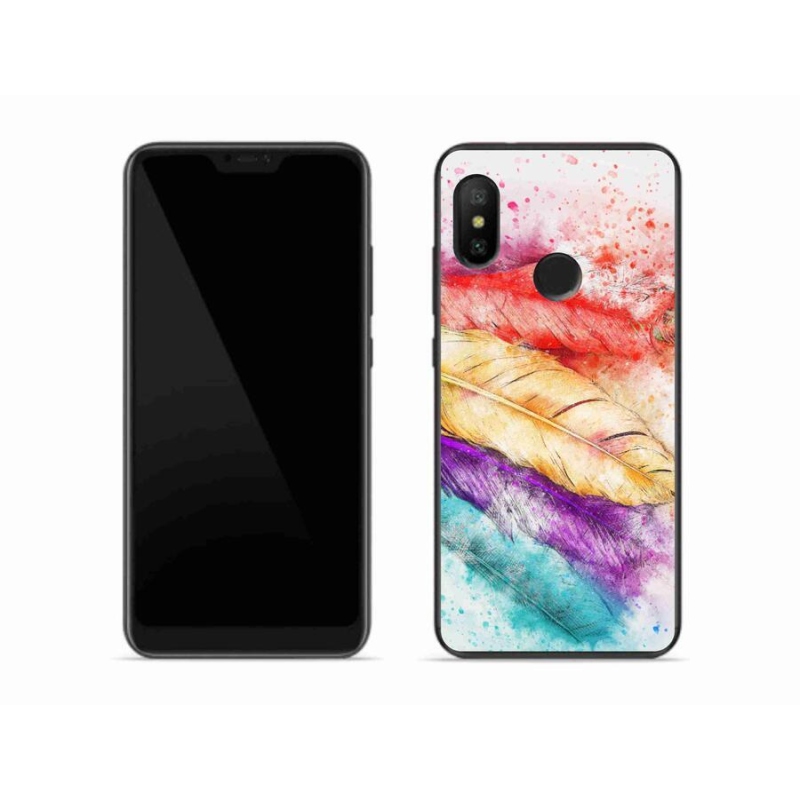 Gél borítás mmCase a Xiaomi Mi A2 Lite számára - színes tollak
