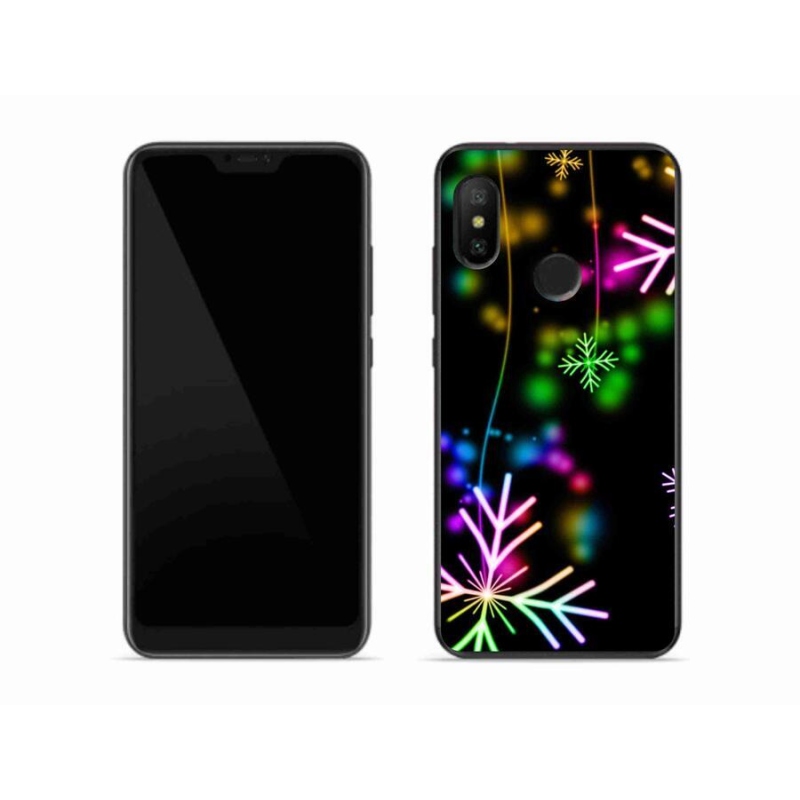 Gél borítás mmCase a Xiaomi Mi A2 Lite készülékhez - színes hópelyhek