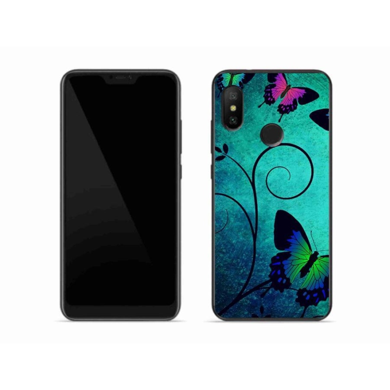 Gél borítás mmCase a Xiaomi Mi A2 Lite számára - színes pillangók