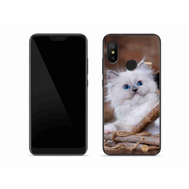 Gél borítás mmCase a Xiaomi Mi A2 Lite készülékhez - fehér cica