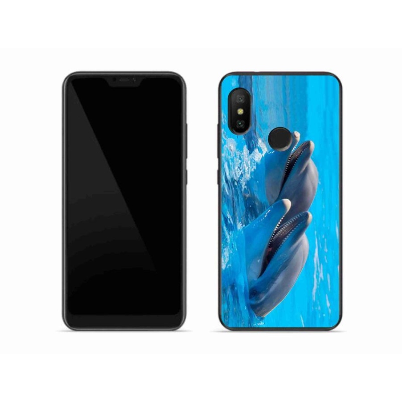 Gél borítás mmCase a Xiaomi Mi A2 Lite készülékhez - delfinek