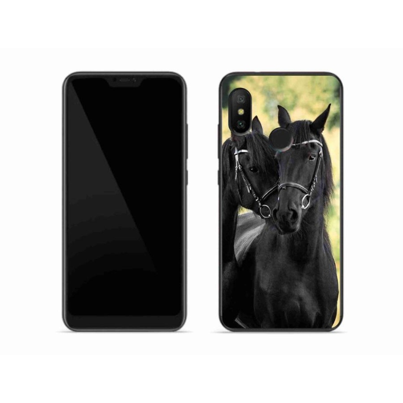 Gél borítás mmCase a Xiaomi Mi A2 Lite készülékhez - két fekete ló