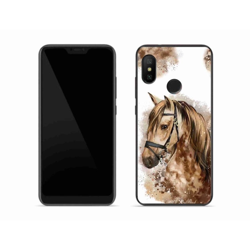 Gél borítás mmCase a Xiaomi Mi A2 Lite készülékhez - barna rajzfilm ló
