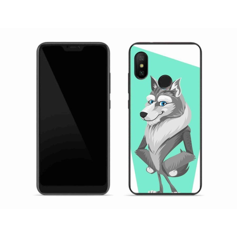 Gél borítás mmCase a Xiaomi Mi A2 Lite készülékhez - rajzfilm farkas