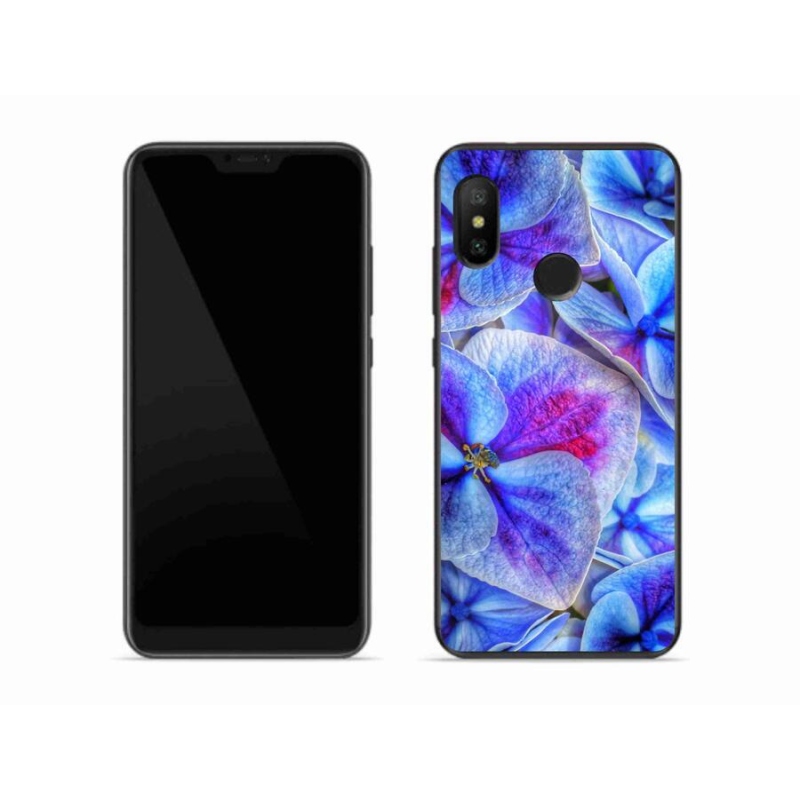 Gél borítás mmCase a Xiaomi Mi A2 Lite készülékhez - kék virágok 1