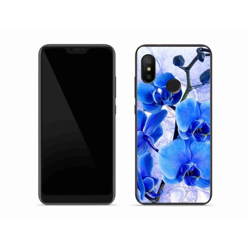 Gél borítás mmCase a Xiaomi Mi A2 Lite készülékhez - kék virágok