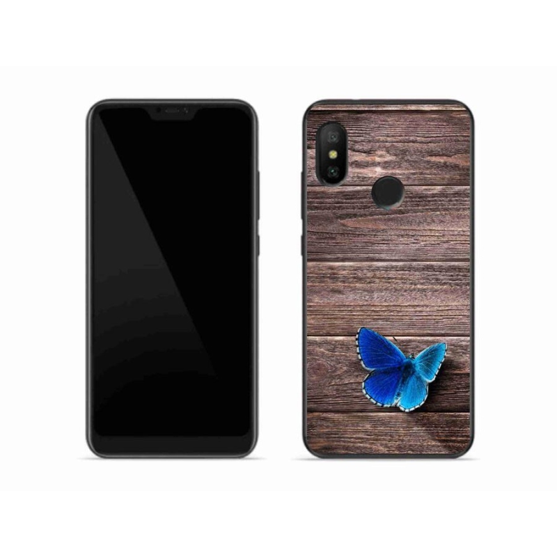 Gél borítás mmCase a Xiaomi Mi A2 Lite készülékhez - kék pillangó 1