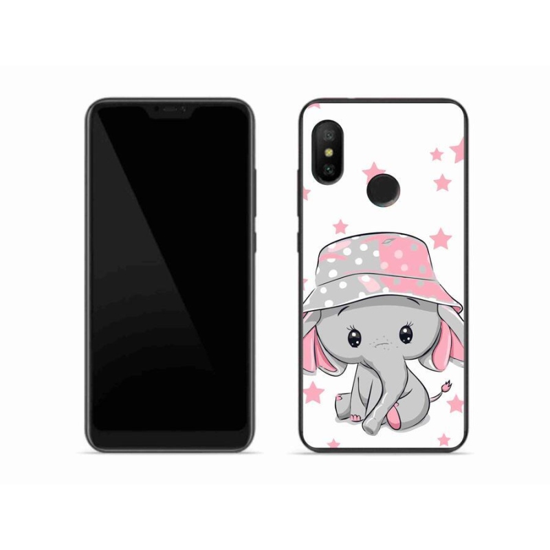 Gél borítás mmCase a Xiaomi Mi A2 Lite készülékhez - rózsaszín elefánt