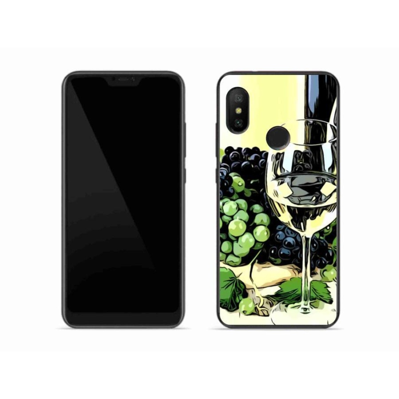 Gél borítás mmCase a Xiaomi Mi A2 Lite készülékhez - pohár bor