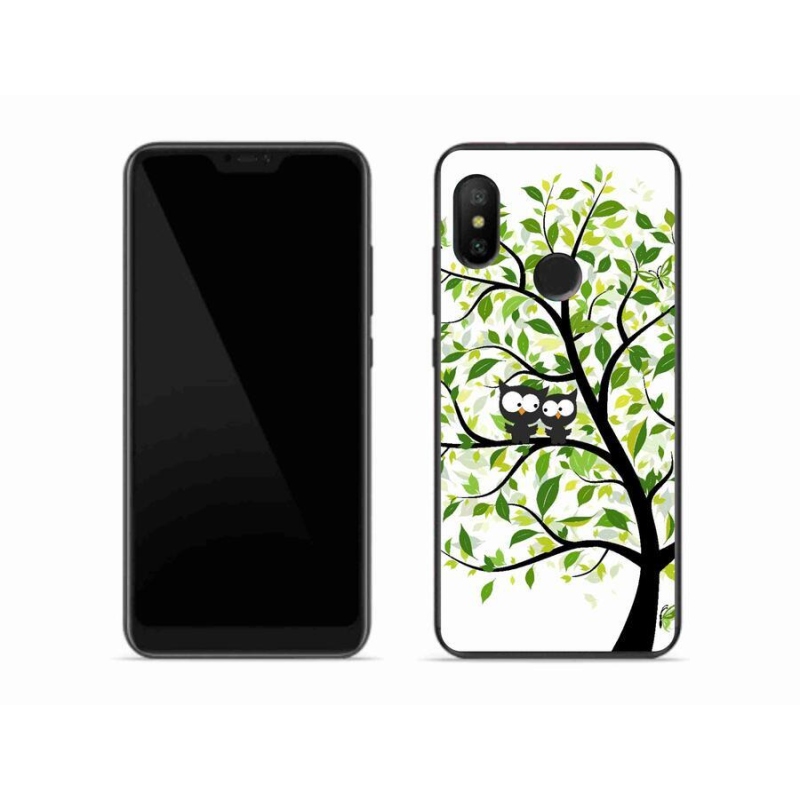 Gél borítás mmCase a Xiaomi Mi A2 Lite számára - baglyok a fán