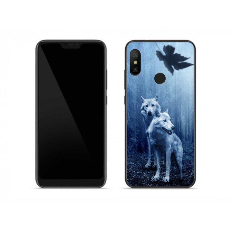 Gél borítás mmCase a Xiaomi Mi A2 Lite számára - farkasok az erdőben