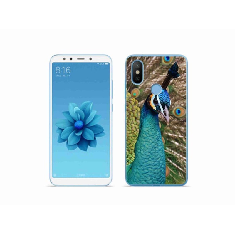 Gél borítás mmCase a Xiaomi Mi A2 készülékhez - páva
