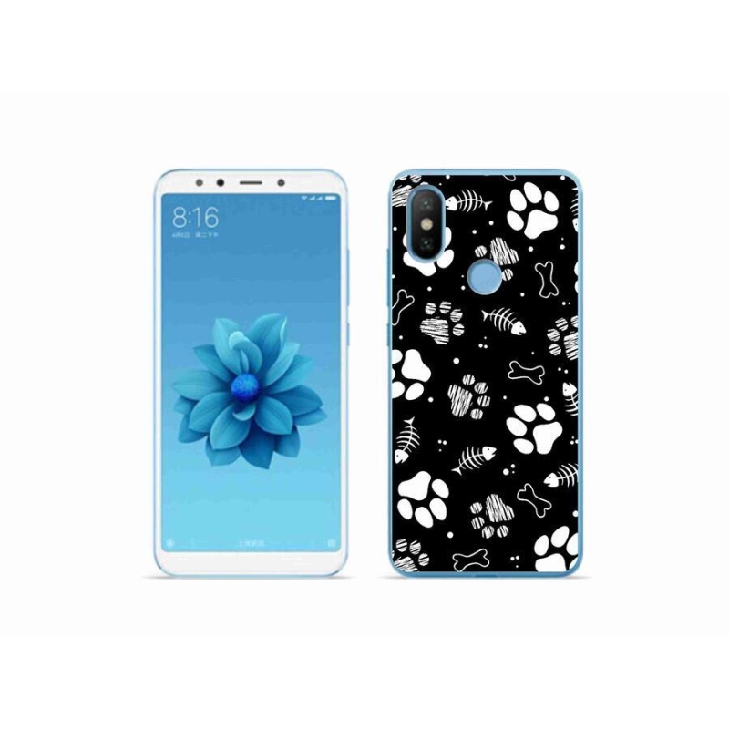 Gél borítás mmCase a Xiaomi Mi A2-hez - kutyamancsok