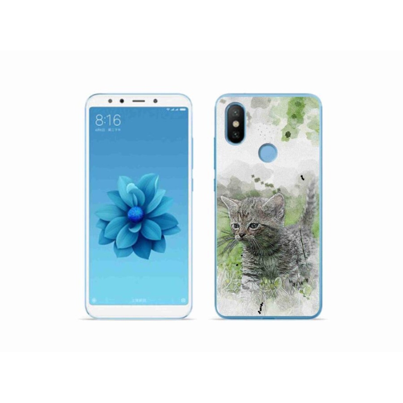 Gél borítás mmCase a Xiaomi Mi A2-hez - aranyos cica 1