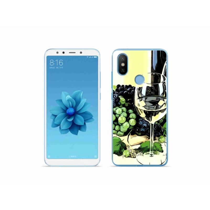 Gél borítás mmCase a Xiaomi Mi A2-hez - pohár bor