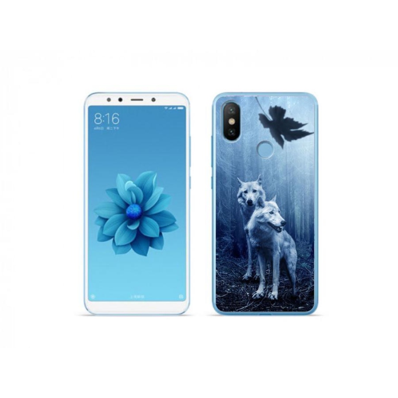Gél borítás mmCase a Xiaomi Mi A2-hez - farkasok az erdőben