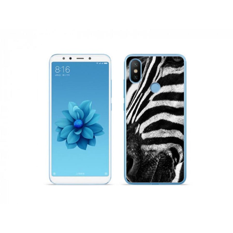 Gél borítás mmCase a Xiaomi Mi A2 készülékhez - zebra