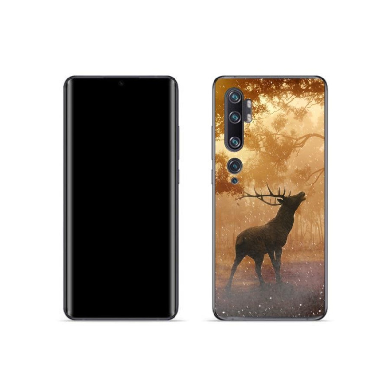 Gél borítás mmCase a Xiaomi Mi Note 10 számára - szarvas a vadászaton