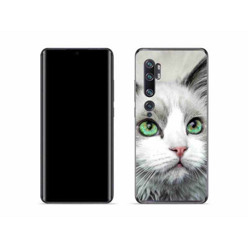 Zselés borítás mmCase a Xiaomi Mi Note 10 készülékhez - macska nézet