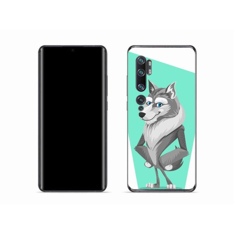 Gél borítás mmCase a Xiaomi Mi Note 10 készülékhez - rajzfilm farkas
