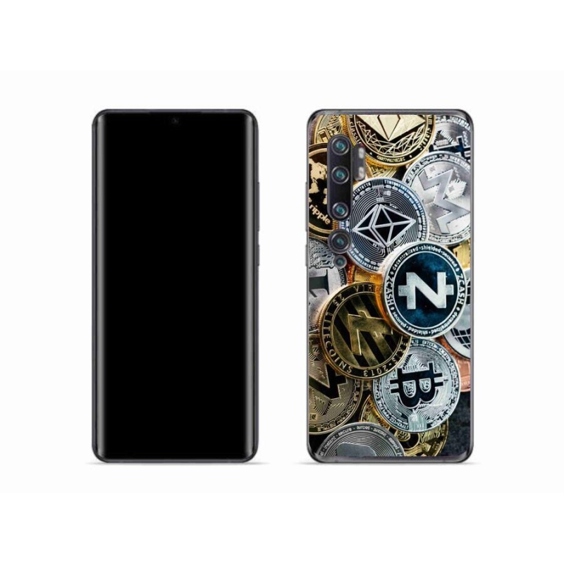 Gél borítás mmCase a Xiaomi Mi Note 10 számára - kriptovaluták